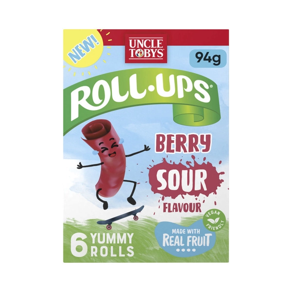 Uncle Toby's Roll Ups Berry Sour 94g