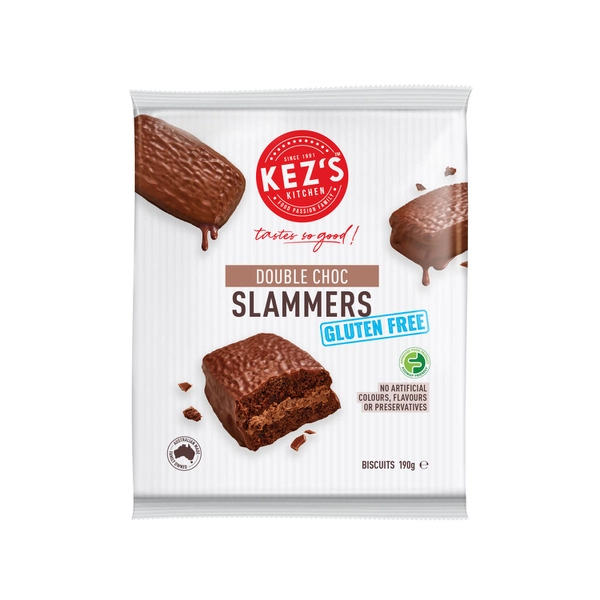 Kez's Kitchen Glutun Free Biscuits Double Chocolate Slammer 190g