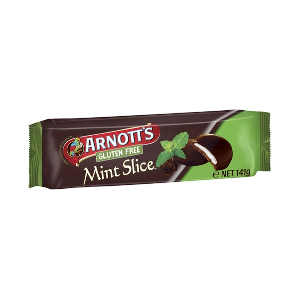Arnott's Gluten Free Mint Slice Biscuits 141g