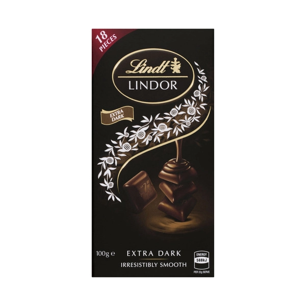 Lindt Lindor 60% Cocoa Dark Chocolate Block 100g