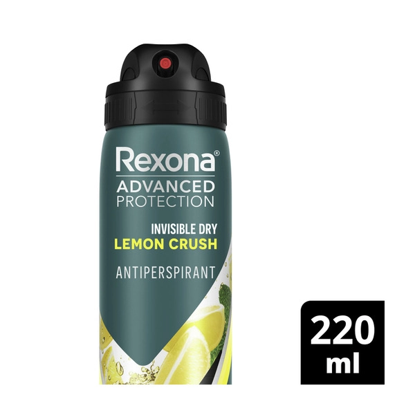 Rexona Men Advanced Antiperspirant Deodorant Lemon Crush 220mL