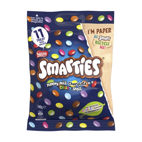 Smarties Milk Chocolate Share Pack 11 Pieces 127g