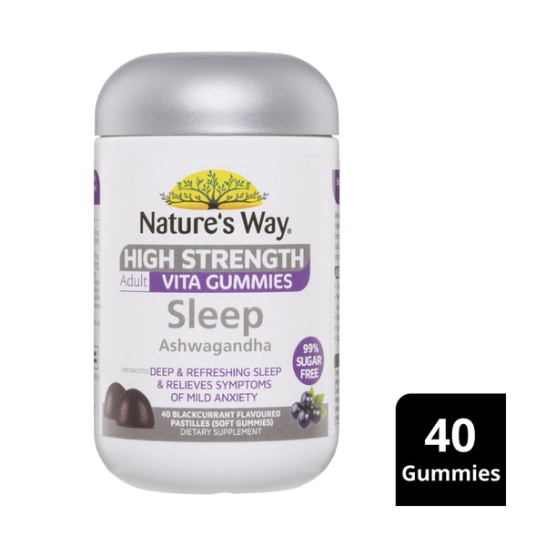 Natures Way High Strength Gummies Sugar Free Sleep 40 pack
