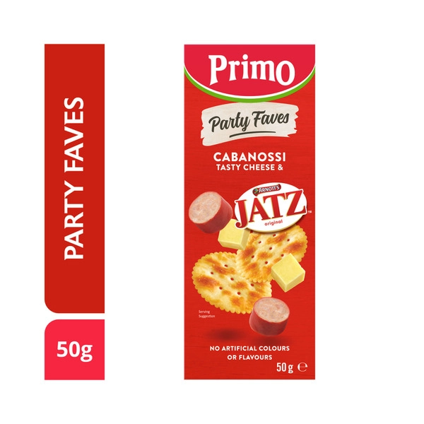 Primo Cabanossi Jatz & Tasty Cheese 50g
