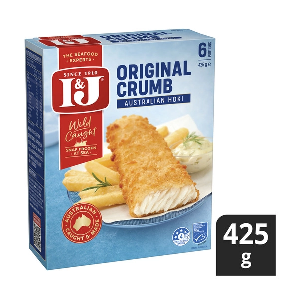 I&J Original Crumbed Fish Fillets 425g