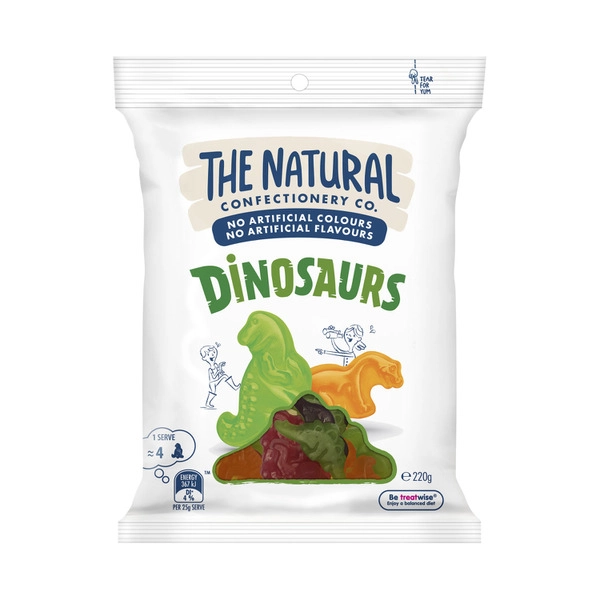 The Natural Confectionery Co. Dinosaurs Lollies 220g