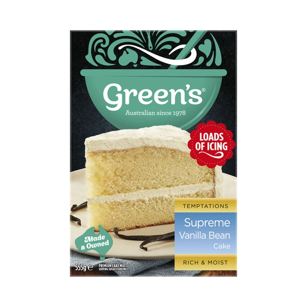Greens Supreme Vanilla Bean Cake Mix 555g