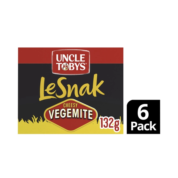 Uncle Tobys Le Snak Cheesy Vegemite Dip & Crackers 132g