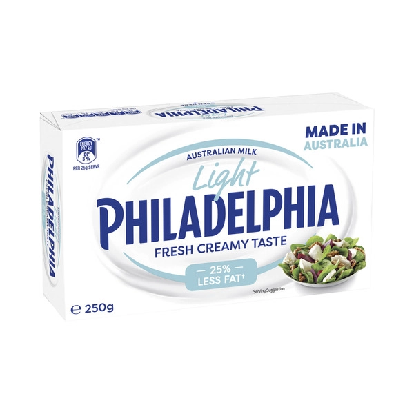 Philadelphia Light Cream Cheese Block 250g