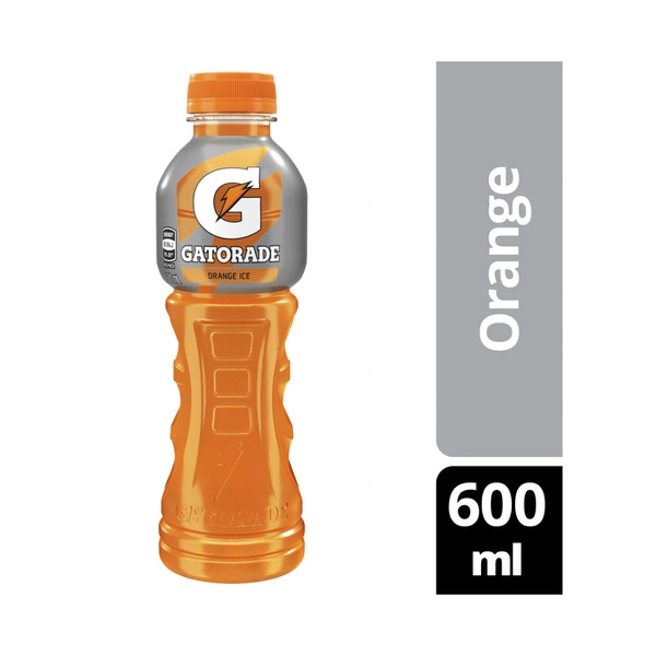 Gatorade Sports Drinks Orange Ice Electrolyte Hydration Bottle 600mL