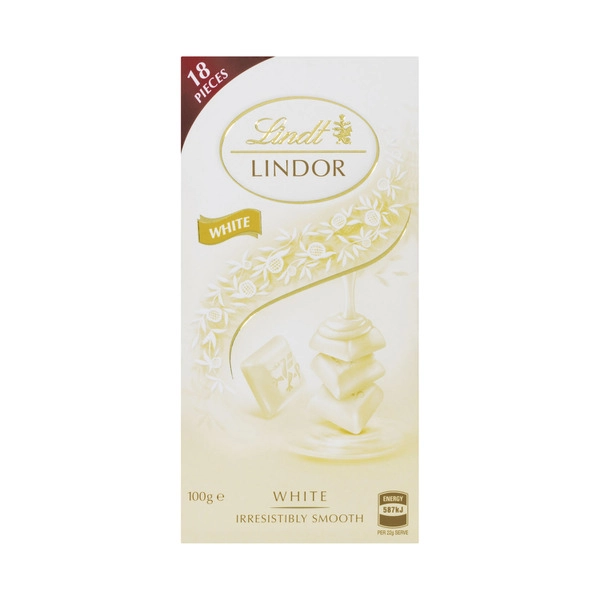 Lindt Lindor White Chocolate Block 100g