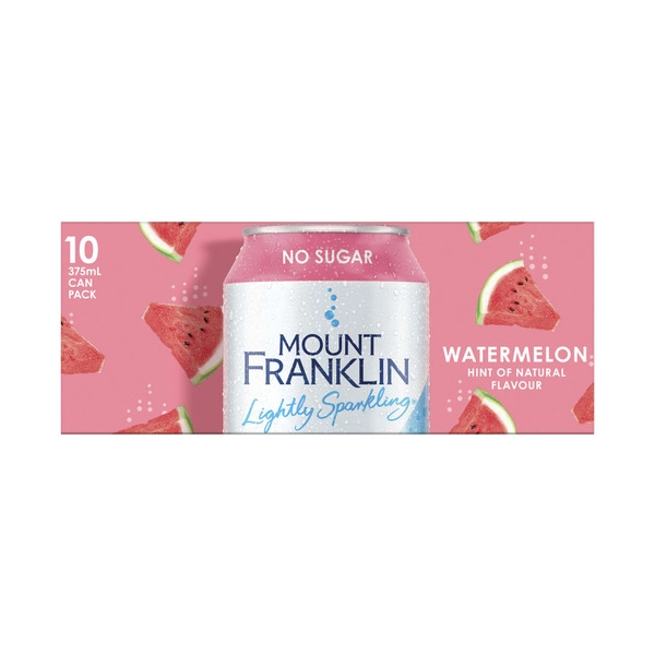 Mount Franklin Lightly Sparkling Water Watermelon 10 pack