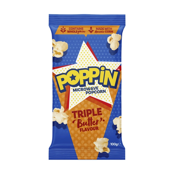 Poppin Explosion Triple Butter Popcorn 100g