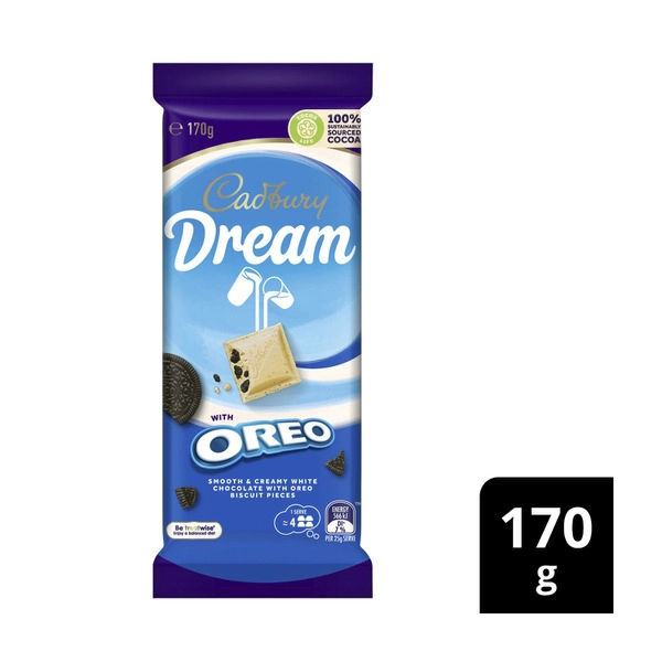 Cadbury Dream Oreo White Chocolate Block 170g