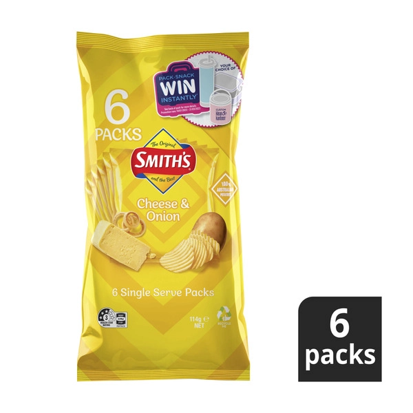 Smith's Crinkle Cheese And Onion 114g