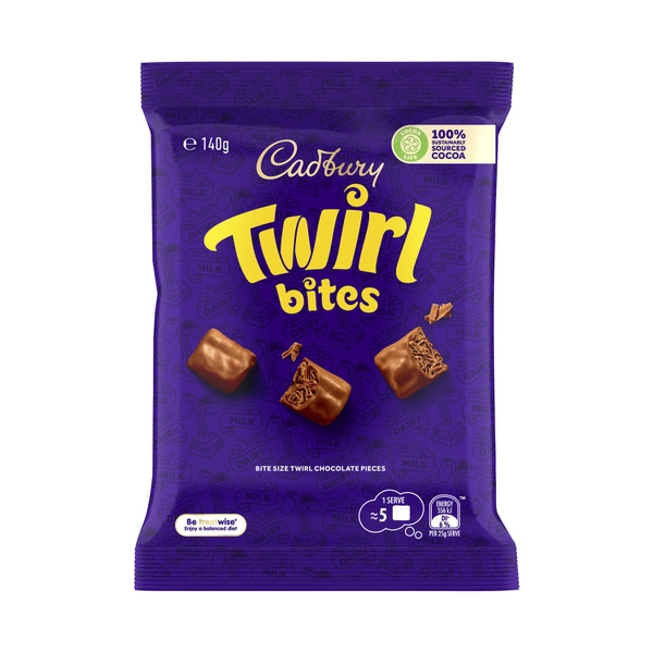 Cadbury Twirl Chocolate Bites 140g