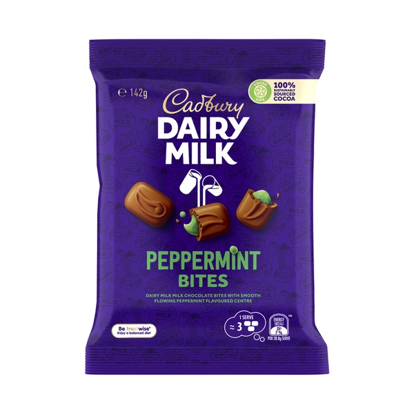 Cadbury Dairy Milk Peppermint Chocolate Bites 142g