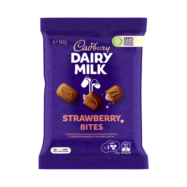 Cadbury Dairy Milk Strawberry Chocolate Bites 142g