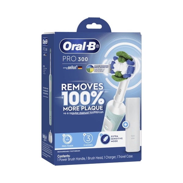 Oral B D103 Pro 300 Electric Toothbrush Mint 1 pack