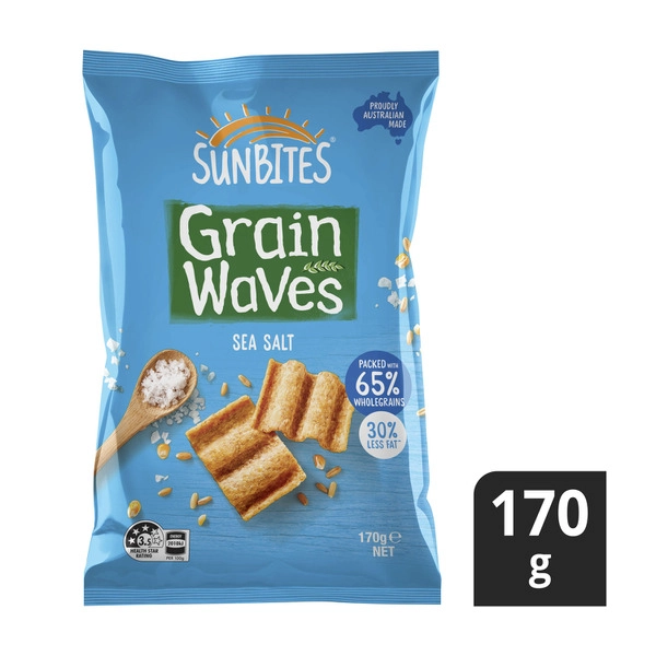 Sunbites Grain Waves Chips Sea Salt 170g