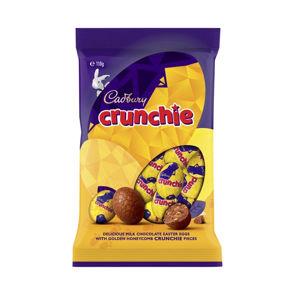 Cadbury Crunchie Easter Chocolate Eggs Bag 110g