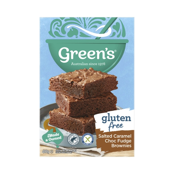 Green's Gluten Free Salted Caramel Choc Fudge Brownie Mix 400g