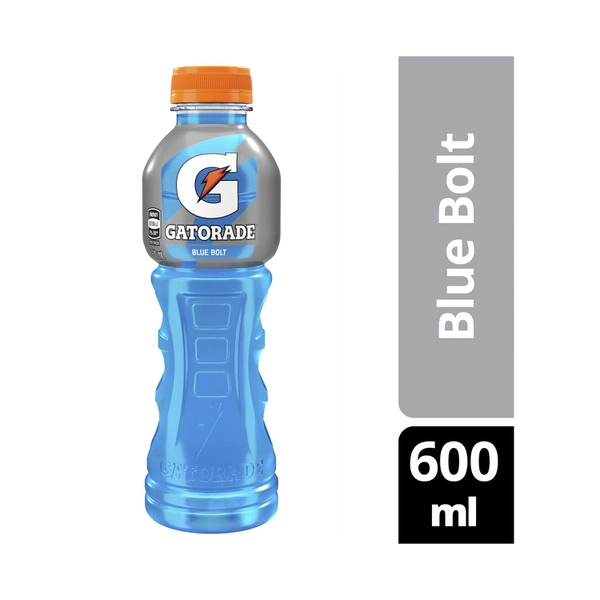 Gatorade Sports Drinks Blue Bolt Electrolyte Hydration Bottle 600mL