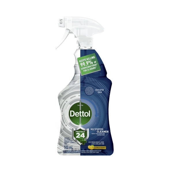 Dettol Protect 24 Multipurpose Cleaner Trigger Citrus Burst 500mL
