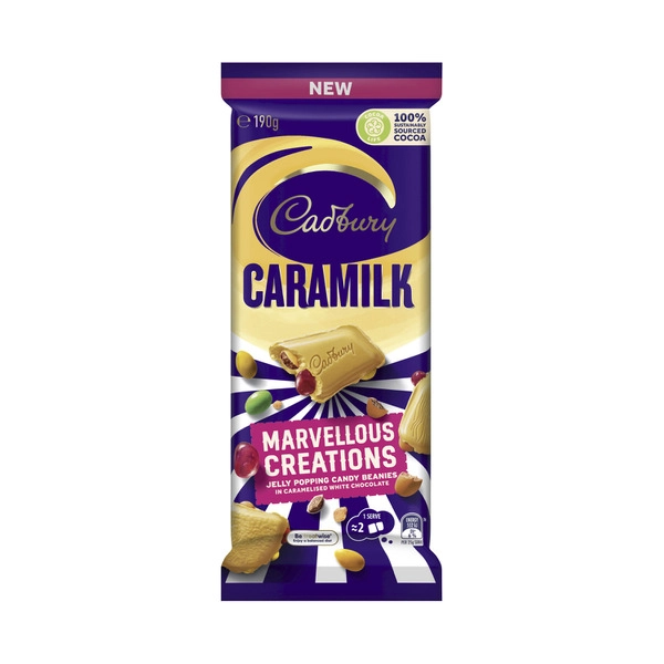 Cadbury Caramilk Marvellous Creations Chocolate Block 190g