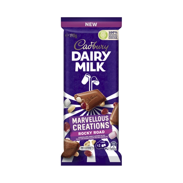 Cadbury Dairy Milk Marvellous Creations Rocky Road Chocolate Block 190g