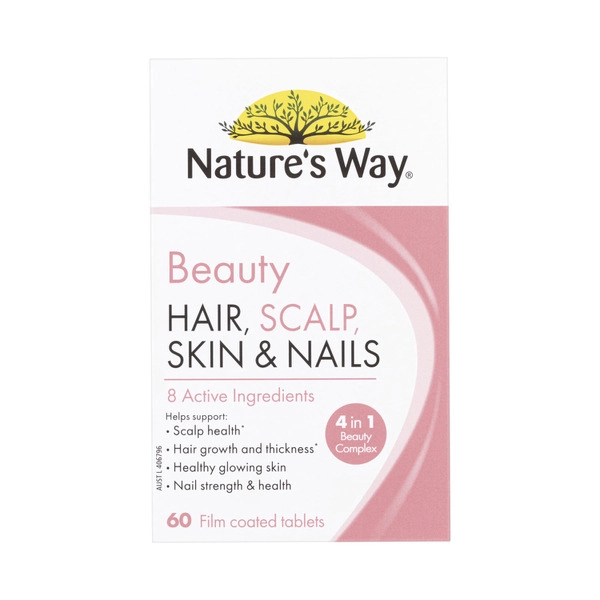 Natures Way Beauty Hair Scalp Skin Nails 60 pack