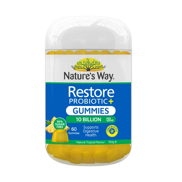 Natures Way Restore Gummies Probiotic 60 pack