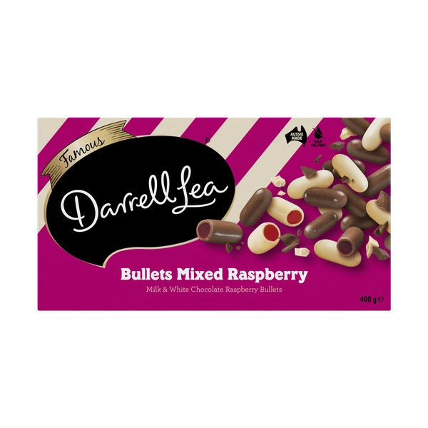 Darrell Lea Raspberry Bullets Assorted Gift Box 400g