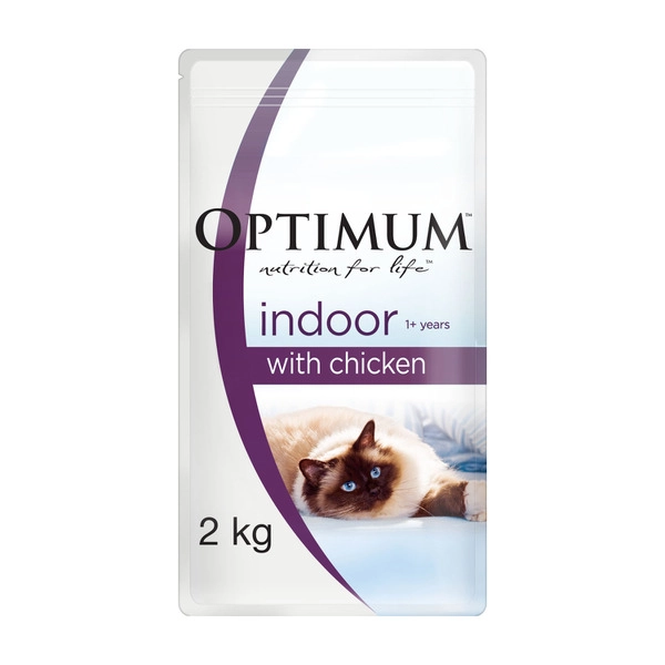 Optimum Adult Cat Indoor With Chicken Dry Cat Food 2kg
