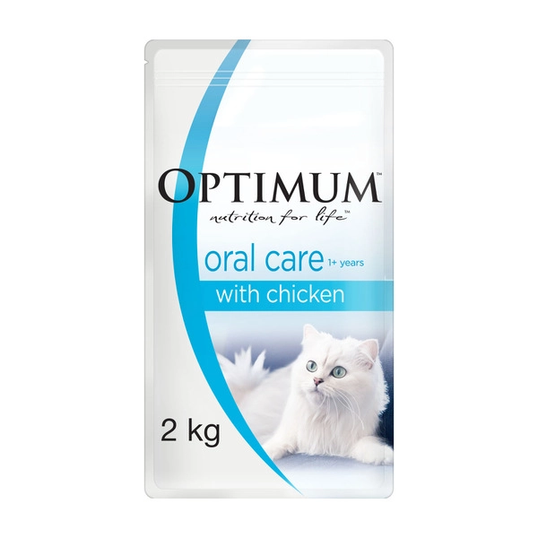 Optimum Adult Cat Oral Care With Chicken Dry Cat Food 2kg