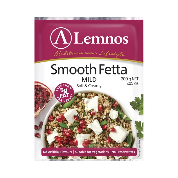 Lemnos Fetta Smooth Less Than 5g Fat 200g