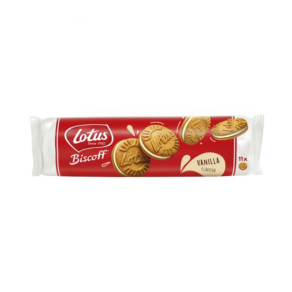Lotus Biscoff Sandwich Biscuits Vanilla 110g