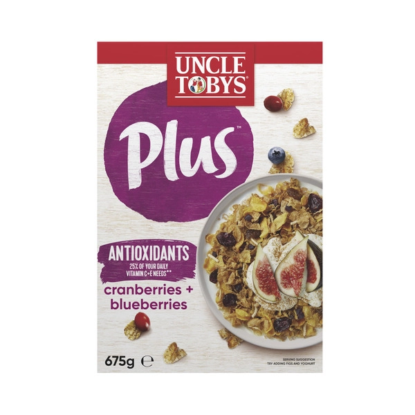Uncle Tobys Plus Antioxidant Breakfast Cereal 675g