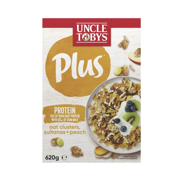 Uncle Tobys Plus Protein Breakfast Cereal 620g
