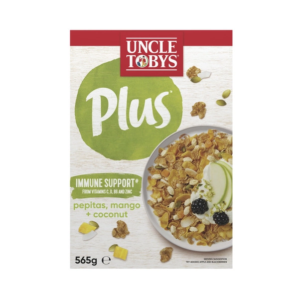 Uncle Tobys Plus Immune Support Breakfast Cereal 565g