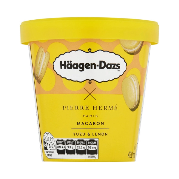Haagen-Dazs Macaron Yuzu Lemon Ice Cream 420mL