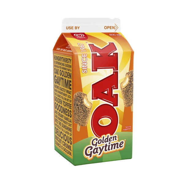 Oak Golden Gaytime Flavoured Milk 600mL