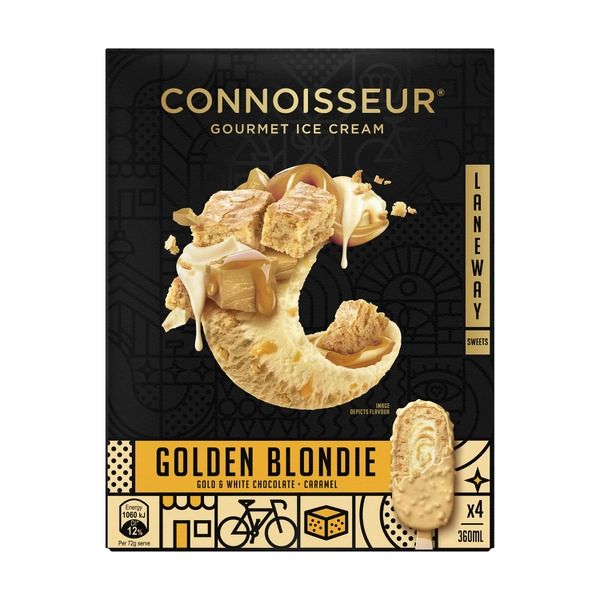 Connoisseur Ice Cream Golden Blondie 4 Pack 360mL