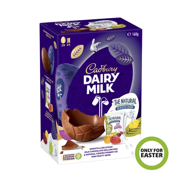 Cadbury & The Natural Confectionery Co. Easter Chocolate & Lollies Gift Box  160g