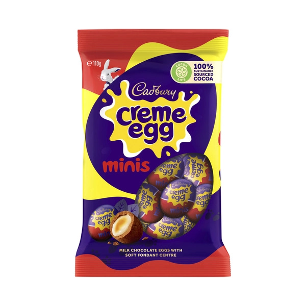 Cadbury Creme Egg Minis Chocolate Easter Bag 110g