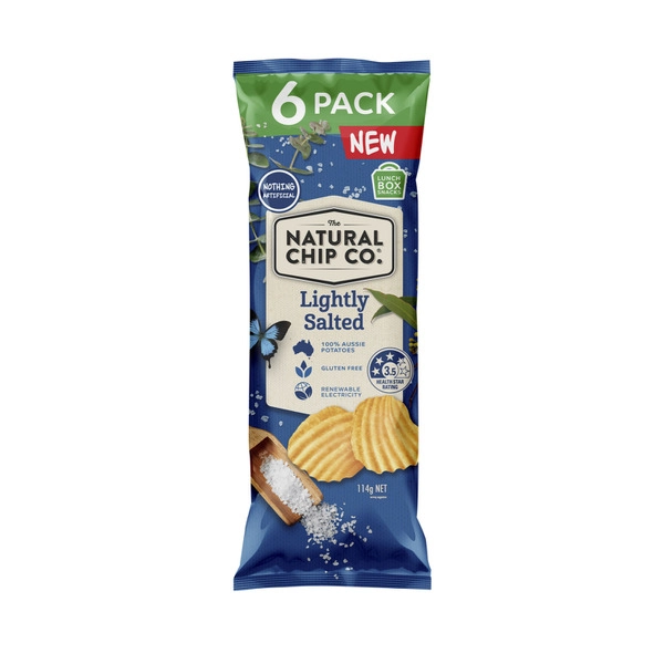 Natural Chip Co Salted 6 pack 90g