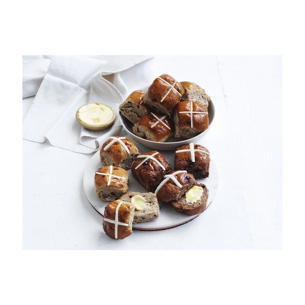 Coles Hot Cross Buns Chocolate 6 pack