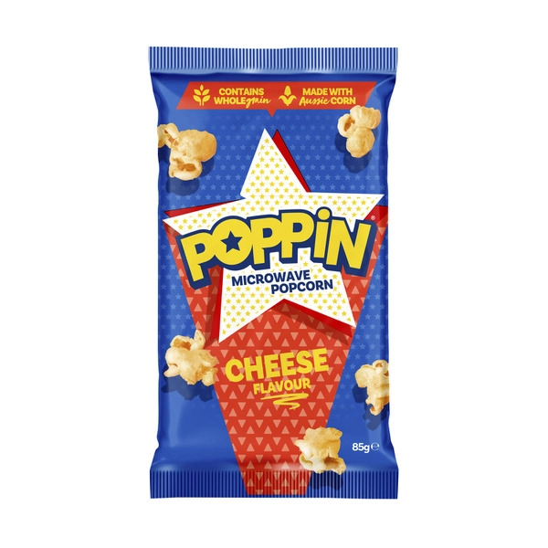 Poppin Microwave Popcorn Cheese 85g