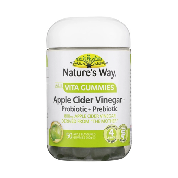 Natures Way Adult Gummies ACV + PRO + Prebiotics 50 pack