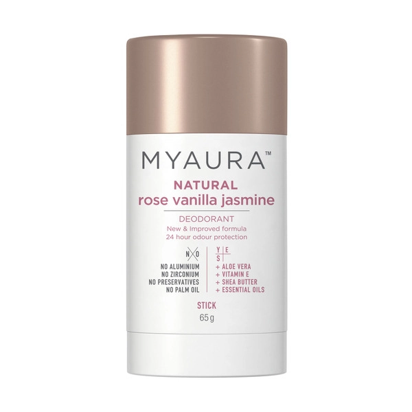 Myaura Deodorant Stick Rose Vanilla Jasmine 65g